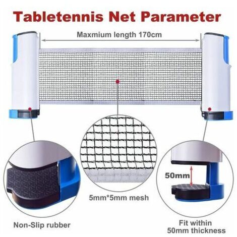 Filet De Ping-Pong Rétractable De Remplacement - Universel Et Portable - Marque GSE Games & Sports Expert