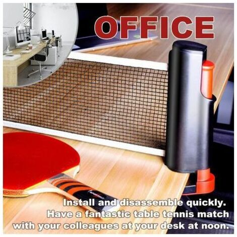 Filet Ping Pong Rétractable EIHI - Pour Table Jusqu'à 5cm D'épaisseur