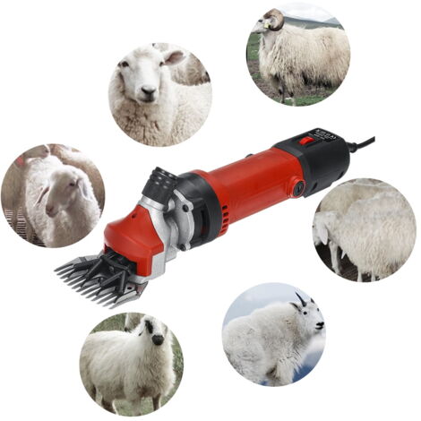 Elektrische Schafschere mit 1200 W, tragbare Schafschermaschine mit 6 Geschwindigkeiten, elektrische Ziegenschere für Schafe, Ziegen, Lamas, Pferde, Alpakas, dickes Fell und die Pflege von robusten Ti