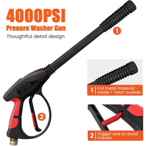 Acoplador de lavadora a presión M MINGLE, rosca macho métrica M22 de 15 Acoplador de lavadora a presión M MINGLE, rosca macho métrica M22 de 15