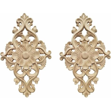 10 Stück Dekorative Holzleisten – Halbrundes Perlen-Design | Unbehandelt Zum Streichen & Basteln