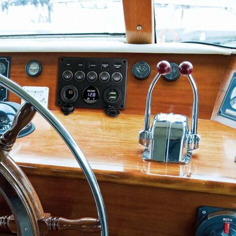 5-Gang Marine Wippschalterfeld - Wasserdicht IP65 Mit USB