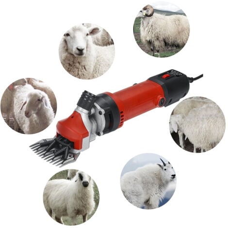 [NIEMALS VERWENDET] Elektrische Schafschere mit 1200 W, tragbare Schafschermaschine mit 6 Geschwindigkeiten, elektrische Ziegenschere für Schafe, Ziegen, Lamas, Pferde, Alpakas, dickes Fell und die Pf