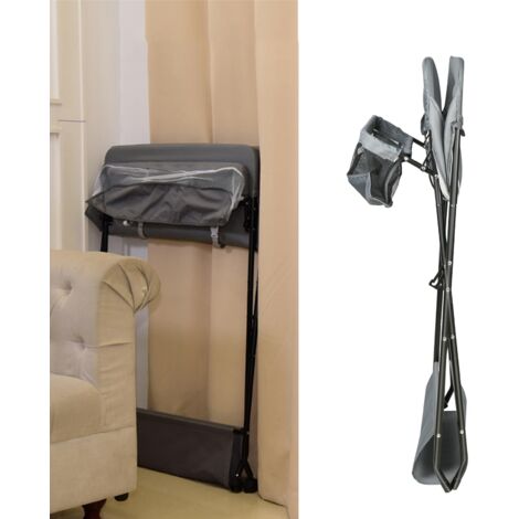 Table à langer Pliable pour bébé avec Sac de rangement, Roulettes - Hauteur réglable -Gris