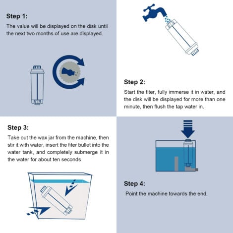 Filtre à Eau Compatible avec Delonghi,10pcs set,Filtre Detartrant Water Filter Compatible avec DeLonghi à café.