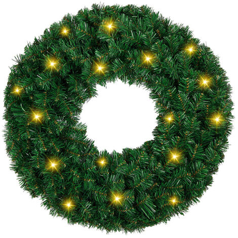 Guirlande De Sapin LED 5 M - 2 Pièces Avec Décorations, Intérieur/extérieur
