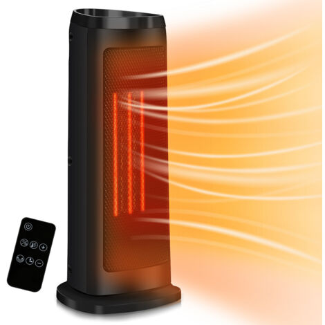 Aérotherme à Prise Avec Télécommande, Mini Radiateur