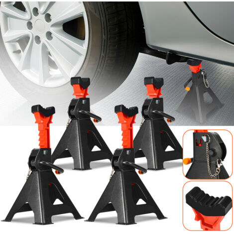 2 Béquilles Réglables XPOtool Pour Remorque - Hauteur 400 à 660 Mm - Avec Colliers De Serrage