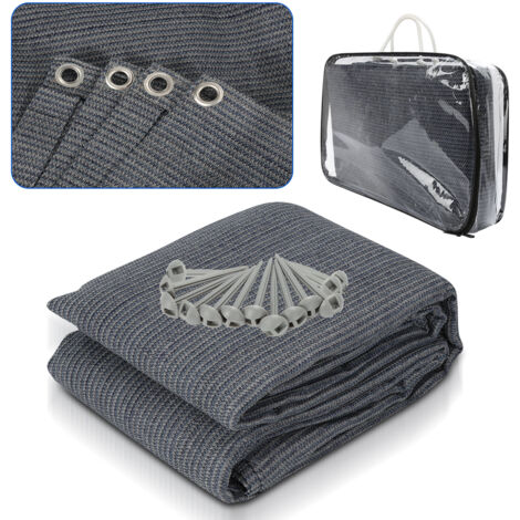 Tapis De Sol Pour Auvent, Tente Ou Gazebo AB Tools - Résistant Aux Insectes, Respirant, Avec Sac De Rangement