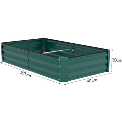Jardinière Rectangulaire En Résine – 50x19x15 Cm – Gris Foncé – Pour Balcon, Terrasse – Drainage Intégré – Léger Et Durable