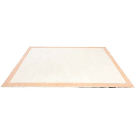 Tapis De Salon Motifs géométriques Tapis Lavable en Machine avec Support Antidérapant, Beige 160x230cm