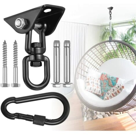 Deckenhaken für Hängesessel, 360° drehbar, Schaukel, Aufhängung, Haken