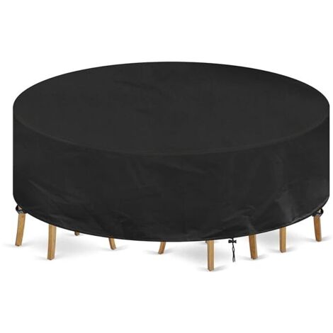 Schwarze Grillabdeckung 170x60x117CM Abdeckung für Gartenmöbel