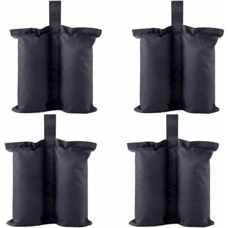 12x Gewichtstaschen Für Pavillon-Vorhänge – Mit Karabinern & Clips, Grau