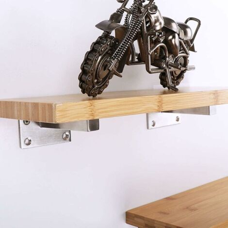 4 Stück Unsichtbare Regalhalterungen 10x100mm - Schwerlast Bis 20kg