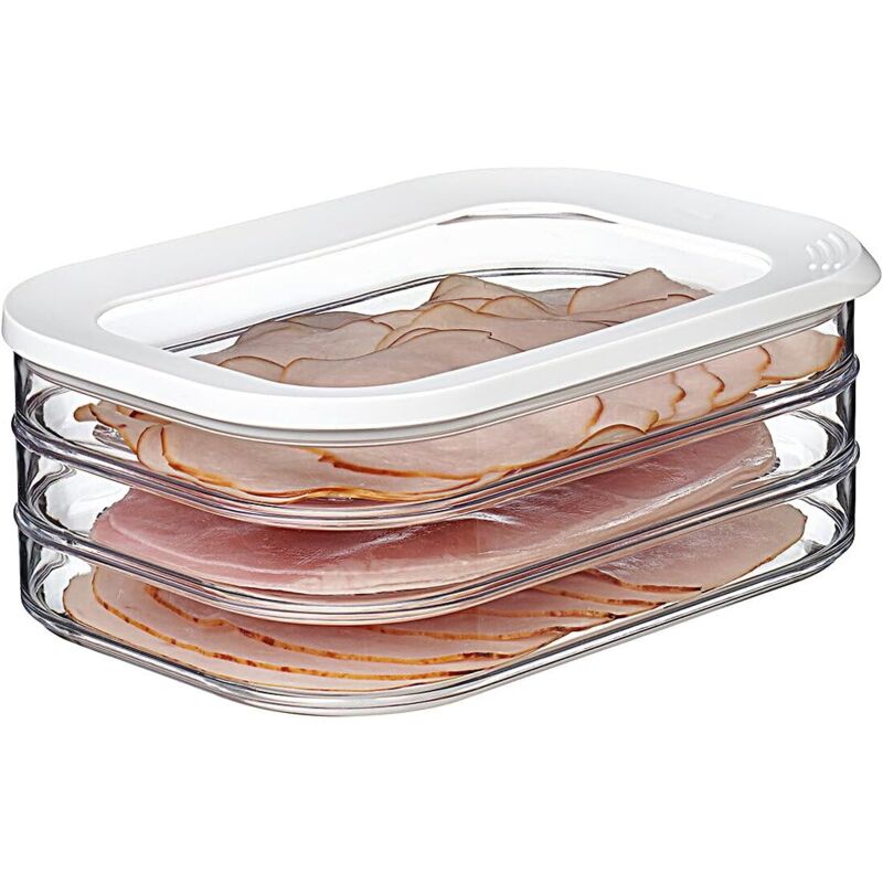 Boîtes De Conservation Alimentaire En Inox - Lot De 4 Avec Couvercle Transparent - Hermétique, Lave-vaisselle