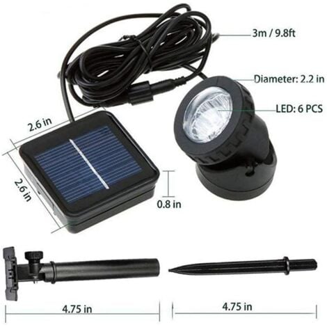 Lot De 6 Lampes De Pêche Sous-marines LED étanches Clignotantes