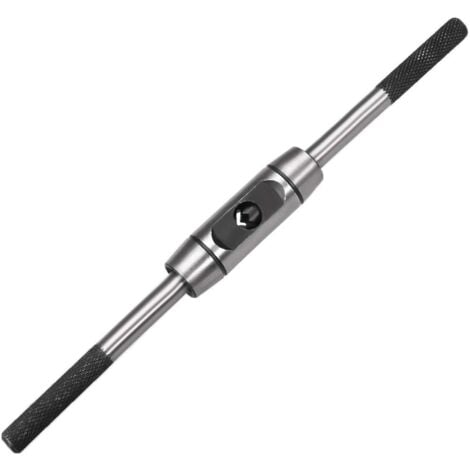 Tourne à Gauche Porte Taraud Réglable Robinet Clé Poignée pour Métrique M6-M14 Robinet Fraise Clé à Tarauder Outil Corps Moulage sous Pression