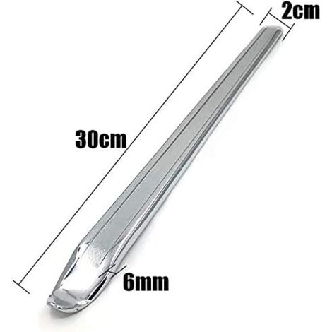 3 Pièces Démonte-Pneu, 30cm Démonte-pneus en Acier Au Manganèse Outils De Réparation De Décapant De Pneu De Cuillère pour Le Changement De Pneu De Voiture De Vélo De Moto De Vélo (Argent)