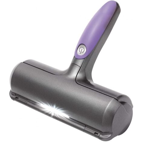 Fur daddy Sweeper Brush - Brosse Anti Poils Animaux- Ramasse Poils Chat/Chien - Violet et Gris