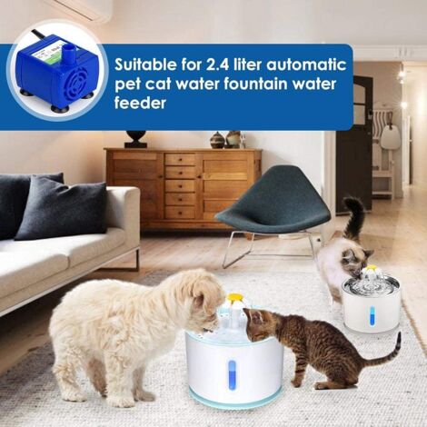 Pompe à eau électrique Submersible silencieuse de nouvelle génération, câble de7 pieds de Long, faible consommation d'énergie,Pompe Fontaine a eau Chat