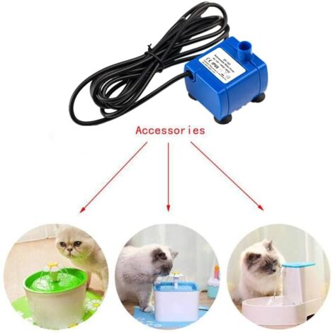 Pompe à eau électrique Submersible silencieuse de nouvelle génération, câble de7 pieds de Long, faible consommation d'énergie,Pompe Fontaine a eau Chat