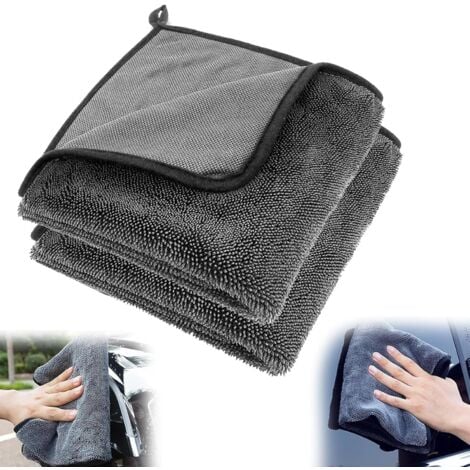 90x60CM Une serviette de voiture en queue de cochon épaissie en microfibre de   - Total Clean Chiffon Microfibre