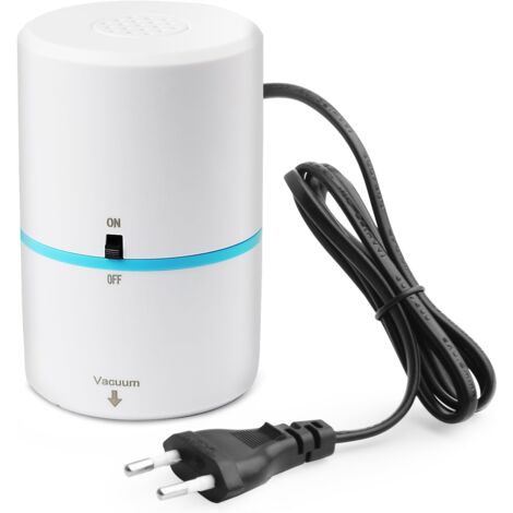 Houhence – Pompe à air électrique 35W – Débit max 20L/min – Prise EU – Pour emballage sous vide et produits gonflables