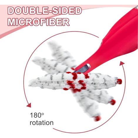 4 Pièces 2 en 1 serpillière vileda pour Vileda 1-2 Spraymax Mop en Microfibre Lavable Coussin de Nettoyage pour Serpillière Recharge Microfibres pour Tous Types de sols
