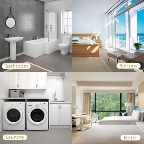 Étendoir à linge Corde à linge rétractable double fil d'acier invisible sans perforation pour le séchage du linge argenté, Corde à linge en acier inoxydable 2 x 4,2 m