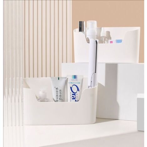 Lot De 2 Boîtes De Rangement Autocollantes Pour Porte - 23,4x10,8x6,8 Cm, Blanc, Charge 2 Kg - 9