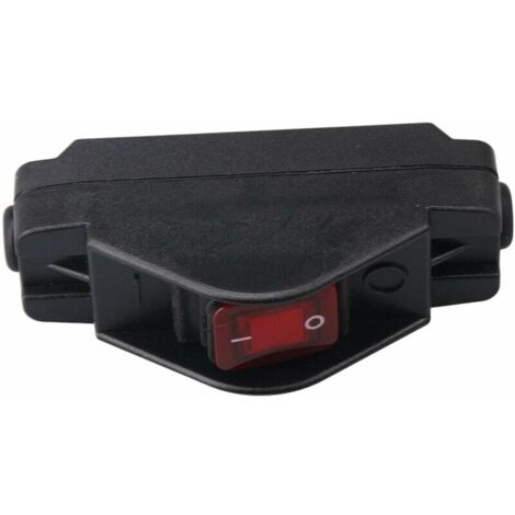 Ip65 Button Inline Cord Switch Étanche Noir Interrupteur Marche/Arrêt 30a 220v