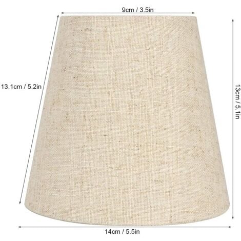6 Pièces Abat-Jour pour Lampes de Table Lampe, abat jour clip, abat jour ,Remplacement Abat Jour en Lin Petits Abat Jour avec Clip pour Table de Chevet, Applique Murale en Cristal, Lustre de Bougeoir