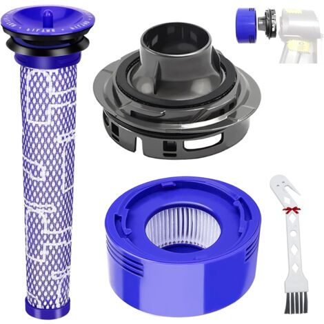 Houhence – Filtre pour aspirateur Dyson V7 V8 – Couvercle arrière moteur + filtre HEPA lavable – Remplacement jeu de filtres haute efficacité
