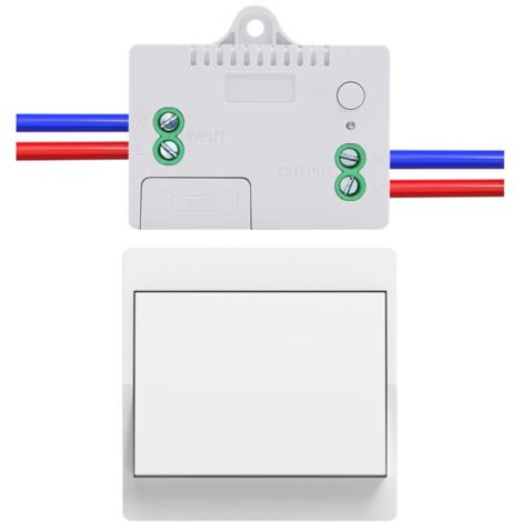 Houhence – Interrupteur sans fil auto-alimenté 433 MHz – Portée intérieure 50m – Installation sans recâblage – Contrôle d'éclairage à distance - 1Gang