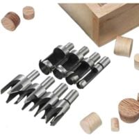 Jeu De 3 Fraises à Chanfreiner 90° Treki - 5 Flûtes En Acier Carbone Pour Bois Et Métaux Tendres