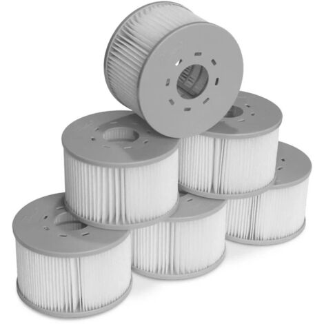 6 Stück Whirlpoal zubehör für MSPA Whirlpoal Ersatz Filter Filterkartusche Doppelpack für aufblasbare Pools,Filter Cartridge für Filter für Whirlpoal