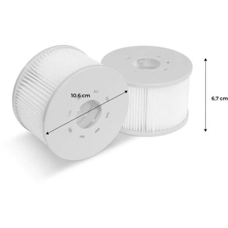 6 Stück Whirlpoal zubehör für MSPA Whirlpoal Ersatz Filter Filterkartusche Doppelpack für aufblasbare Pools,Filter Cartridge für Filter für Whirlpoal