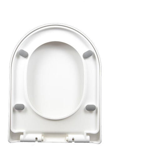 Toilettendeckel, WC Sitz mit Absenkautomatik, Quick-Release Funktion für einfach Reinigung，Toilettendeckel, langsam absenkbarer Schnellverschlussdeckel, Toilettendeckel aus PP-Platte/9012