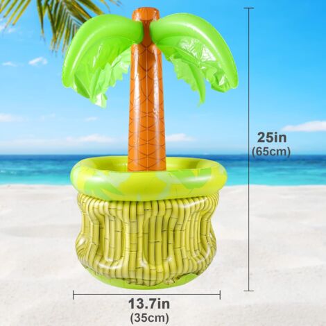 Aufblasbarer Fußball-Getränkekühler, 2 Stück – Für Pool, Gartenparty, Grillen, Ca. 65 Cm, Auslaufsicher, Lustiges Design