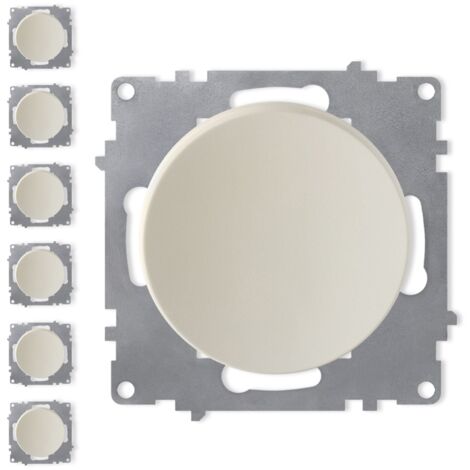 Enjoliveur double interrupteur ivoire LS990 JUNG