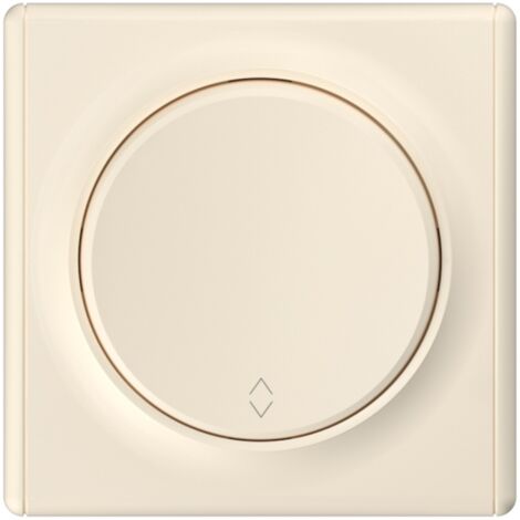 Interrupteur va-et-vient simple encastré – Plaque finition Florence beige – Pour commutation alternée – Compatible avec éclairage LED – Warm-On