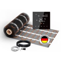 Natte chauffante WARMON CLASSIC 150 W/m² avec Thermostat TS 300 Smart WiFi noir - 1,5 m²