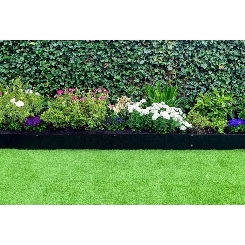 Bordure De Jardin En Acier Noir 40 X 106 Cm Flexible - Par Pièce - Wovar