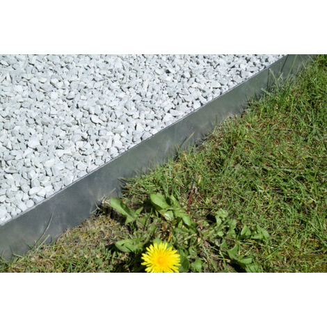 Bordures De Jardin En Acier Galvanisé - 10 Panneaux 25x100 Cm Flexible Et Résistant - Pour Massifs Et Allées - 11