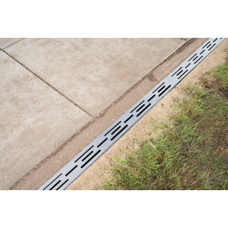 Caniveau étroit Aluminium 1000 x 55 x 100 mm - Par Pièce