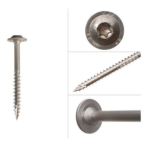 vis tête disque disque en inox A2 6.0 x 70 mm Torx - Boîte 100 (1/3)
