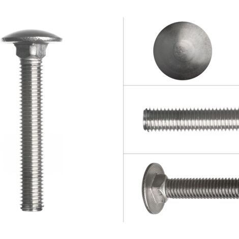 Boulons en acier inoxydable M12 x 90 mm - 25 pièces (1/3)