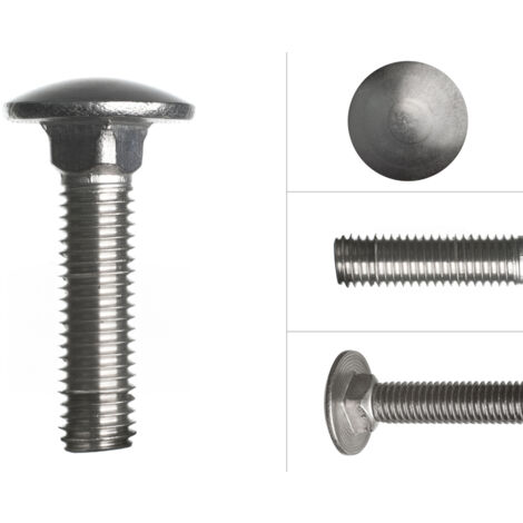 Boulons en acier inoxydable M12 x 50 mm - 25 pièces (1/3)