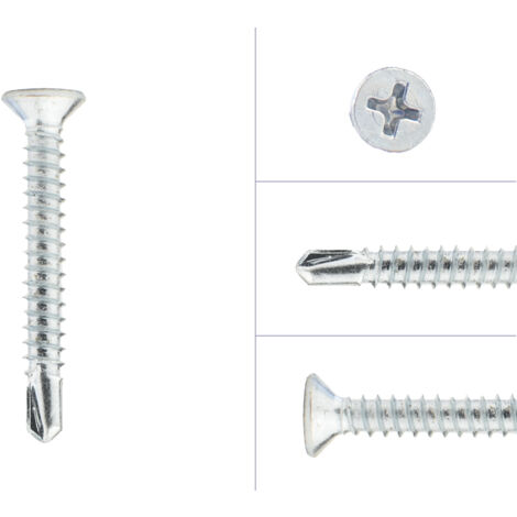Vis autoforantes avec pointe auto-perceuse 4.8 x 38 mm (1/2)